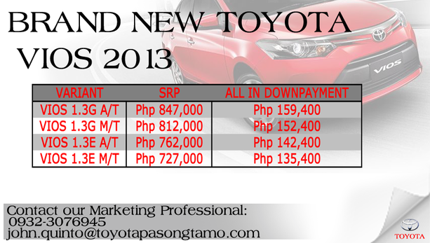 Promo - Toyota Pasong Tamo Inc.